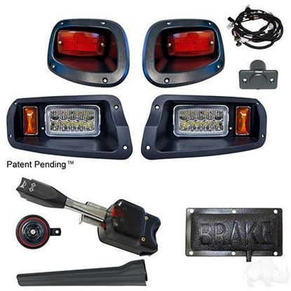 Picture of Standard Street Legal LED Adjustable Light Kit with Pedal Mount Brake Switch for E-Z-Go TXT 2014-Up