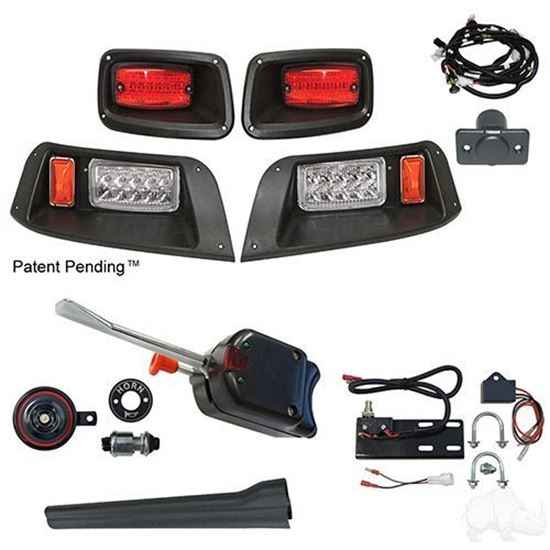 Picture of Basic Street Legal LED Adjustable Light Kit with Brake Switch for E-Z-Go TXT 1996-2013