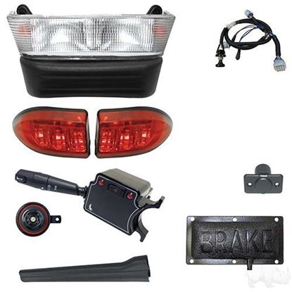 Picture of Deluxe Street Legal Halogen Light Bar Kit and Pedal Mount Brake Switch, Club Car Precedent Electric 2004-2008.5