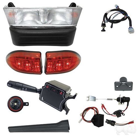 Picture of Deluxe Street Legal Halogen Light Bar Kit and Linkage Activated Brake Switch, Club Car Precedent Electric 2004-2008.5