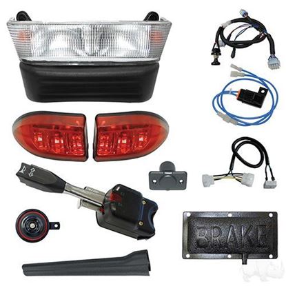 Picture of Standard Street Legal Halogen Light Bar Kit and Pedal Mount Brake Switch Club Car Precedent Gas 2004-Present