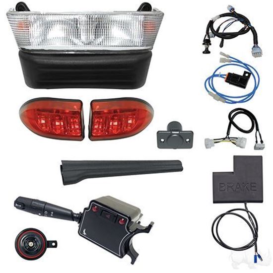 Picture of Deluxe Street Legal Halogen Light Bar Kit and OE Fit Brake Switch Club Car Precedent Gas 2004-Present