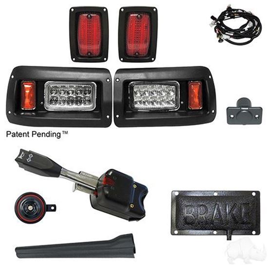 Picture of Standard Street Legal LED Adjustable Light Kit with Pedal Mount Brake Switch for Club Car DS 1993-Present