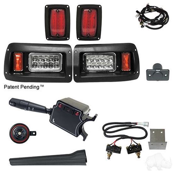 Picture of Deluxe Street Legal LED Adjustable Light Kit with Micro Switch Brake Switch for Club Car DS 1993-Present