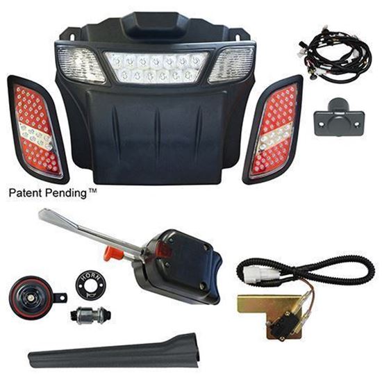 Picture of Basic Street Legal LED Light Bar Bumper Kit for E-Z-Go RXV 2008-2015 Electric Only