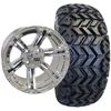 Picture of Lifted, Set of (4) Tire & Wheel Combo: Rhox RXAT DOT 23x10-14 and Rhox 14x7 RX352 Chrome Wheel